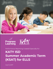 Katy ISD Summer School Study Progress Learning Blog