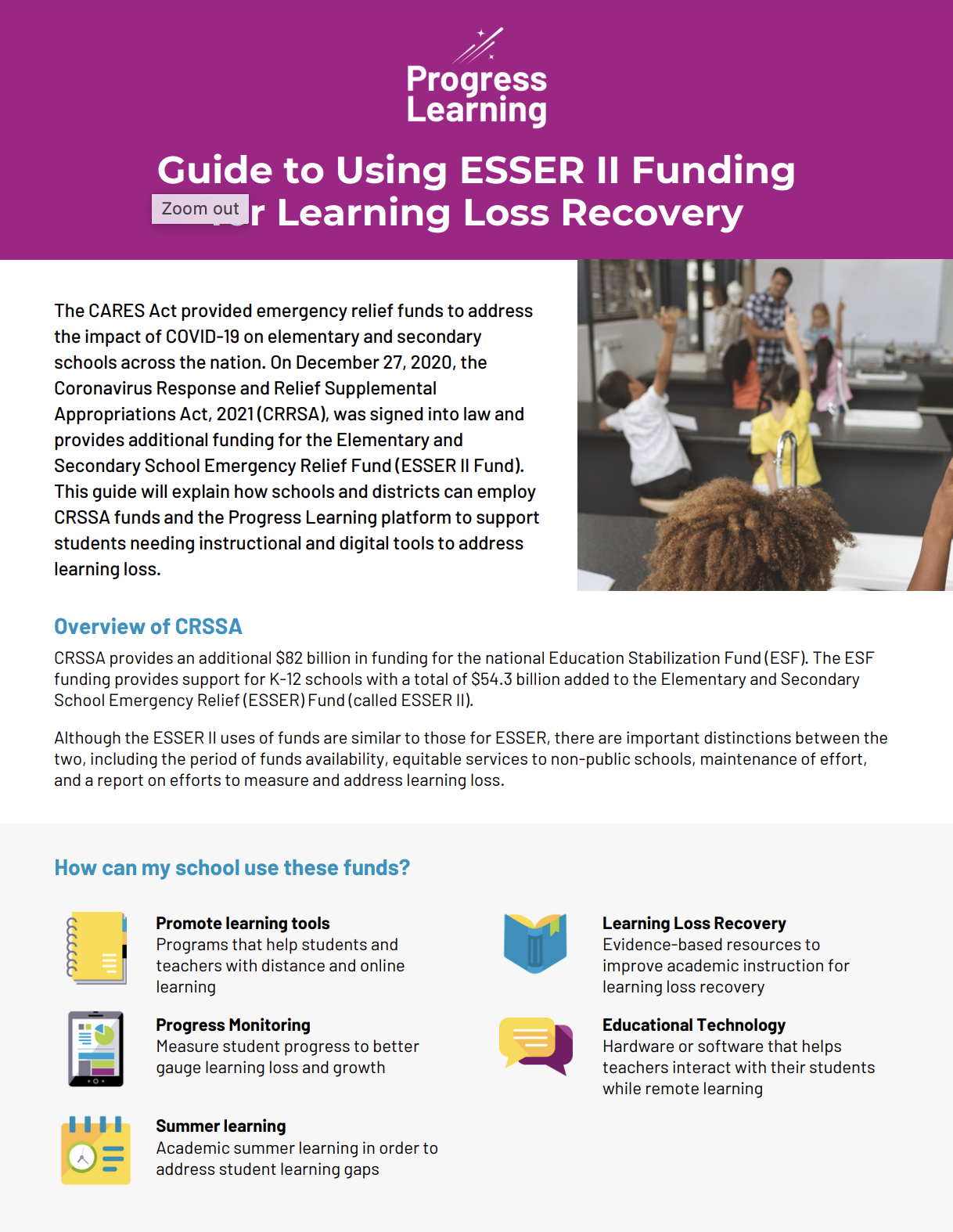 Featured Image for PL – Guide to ESSER II Funding for Learning Loss Recovery