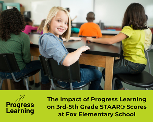 Featured Image for The Impact of Progress Learning on 3rd-5th Grade STAAR Scores at Fox Elementary School